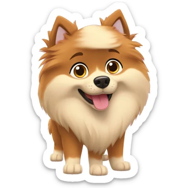 Skye from paw patrol pomeranian sticker