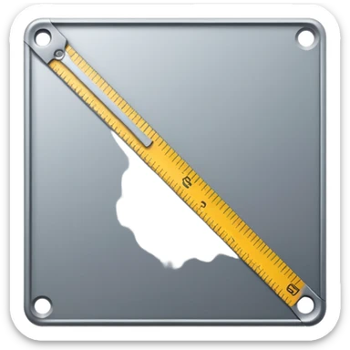 mac os icon square crop tool ruler sticker