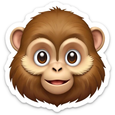 Very cheeky small monkey  sticker
