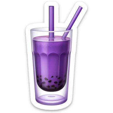 Purple taro tea sticker