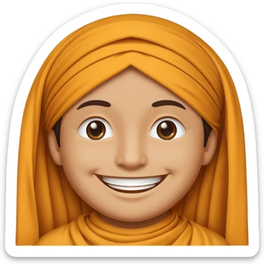 Smiley wearing malay dastar sticker