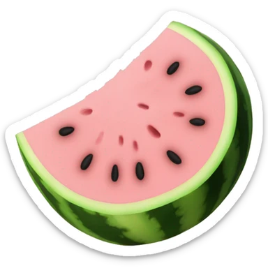 pale pink watermelon sticker