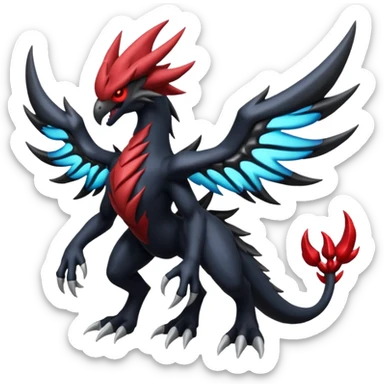 Darkrai-Zekrom-Yveltal-fusion-Fakémon-Pokémon-creature  sticker