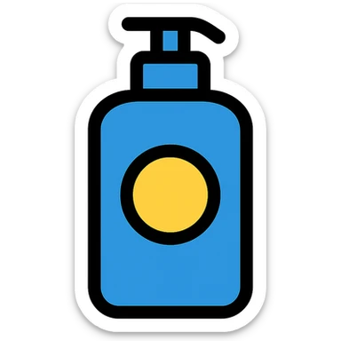 product icon, modern, simple, blue color sticker