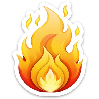 mirco steps of fire sticker