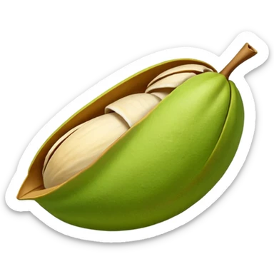 pistachio with shall sticker
