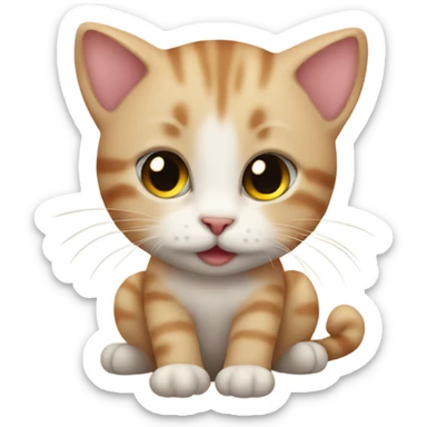 Baby cute cat  sticker