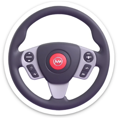 cars control wheel sticker