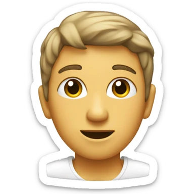 Une Personne dans une toilette  sticker