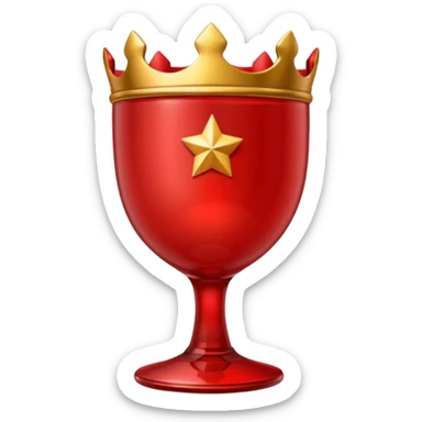 Coração que remeta a rainha de copas ou uma guilhotina com coração sticker