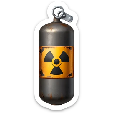 una bomba con toque de advertencia sticker