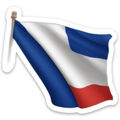 drapeau francais qui se fait frapper sticker
