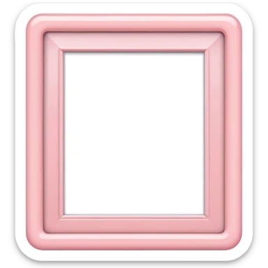 Light pink photo frame sticker