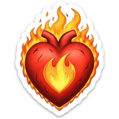 A black love hurt in black fire sticker