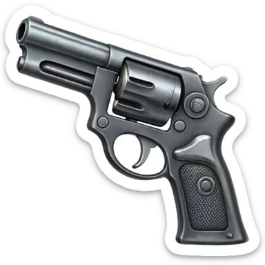 gun pointing at foot sticker