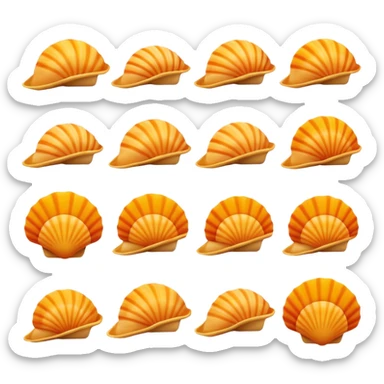 grooves on shells sticker