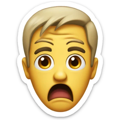 very shocked disgusted emoji sticker