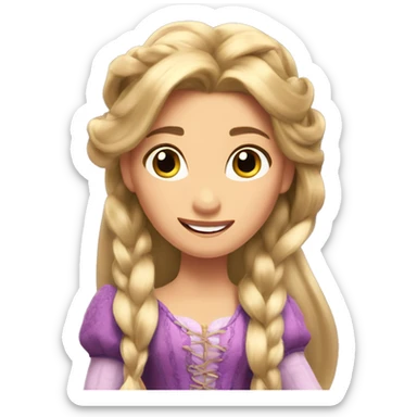 Rapunzel from tangled sticker