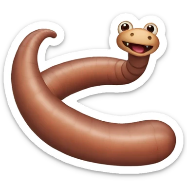 earthworm sticker