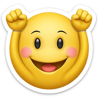 a cheering smiley carrying the word "Rabea!!!"  (RABEA, not RAE) sticker