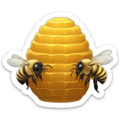 bee hive sticker