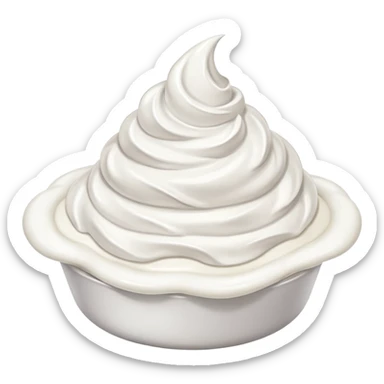 whipped cream sticker