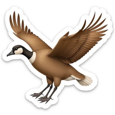 The Canada Goose Is Flying Thanksgiving Day Meal sticker