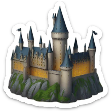 hogwarts castle sticker
