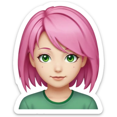 Mitsuri Kanroji, ultra détaillé, sourire narquois, mitsuri Kanroji hairstyle  sticker