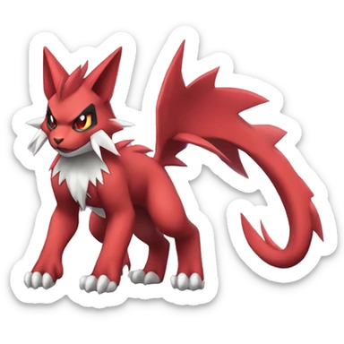  Kawaii Edgy Cool Beautiful Guilmon-Torracat-Zoroark full body sticker