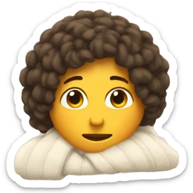 Cozy emoji sticker