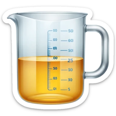 Empty Measuring cup glass sticker
