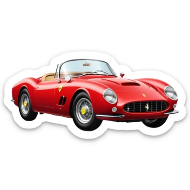 sparkling 1957 Ferrari 335 S Spider Scaglietti sticker