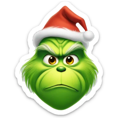 Grinch with tree sticker