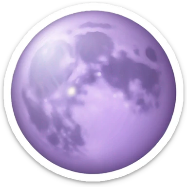 Light purple moon sticker