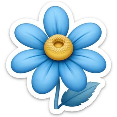 Une fleur Schtroumpf sticker