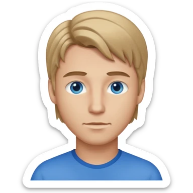 male darkblond hari from left sticker