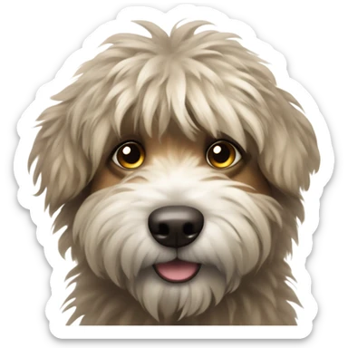 Shaggy pup sticker
