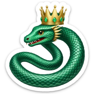 crowned serpent sticker