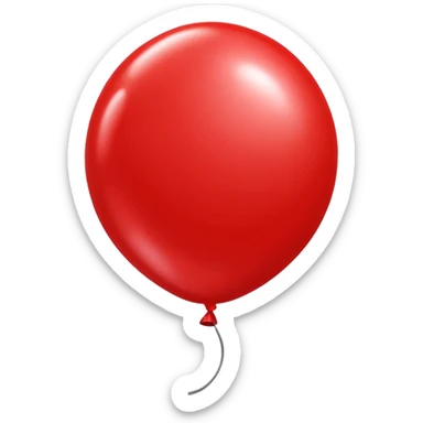 red balloon sticker