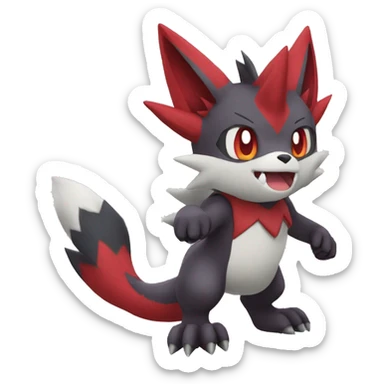  Incineroar Zoroark Zangoose Fakemon sticker