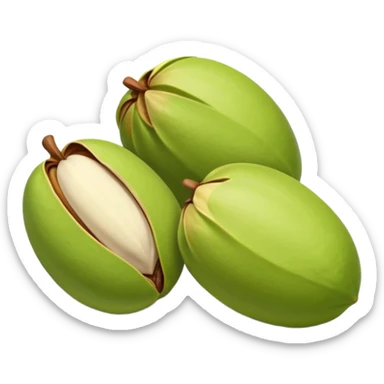 raw pistachio reverse colour sticker
