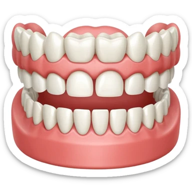 prosthetic denture  sticker