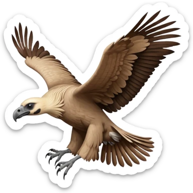 Cape vulture flying  sticker