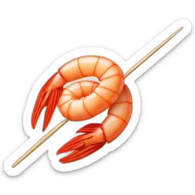 shrimp skewer sticker