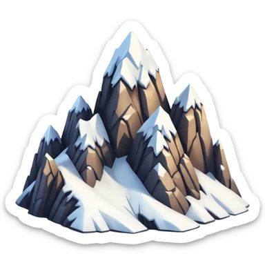 mountains sticker