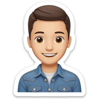 kiko saludando con camisa completa sticker