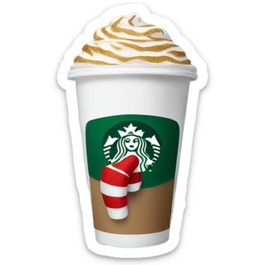 Starbucks holiday coffee cup sticker