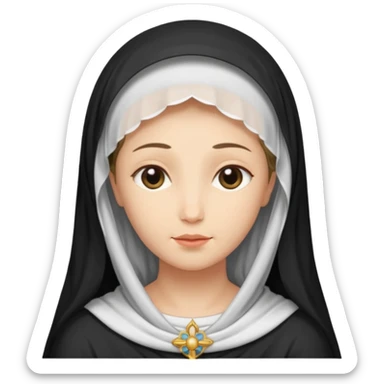 Image of the Mother of God in a frame sticker