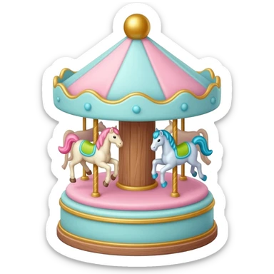 Carousel cake (carousel with sits like a piece of cake) sticker